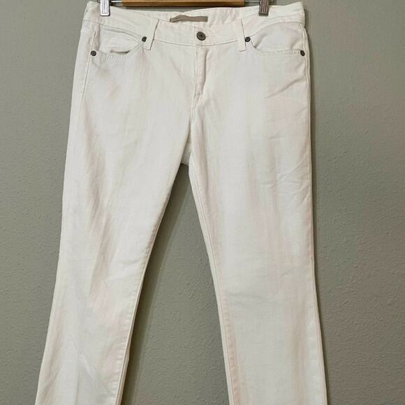 Vince White Mid Rise Skinny Ankle Jeans Womens 29 Y2K Classic Zip Fly Denim - Picture 1 of 9
